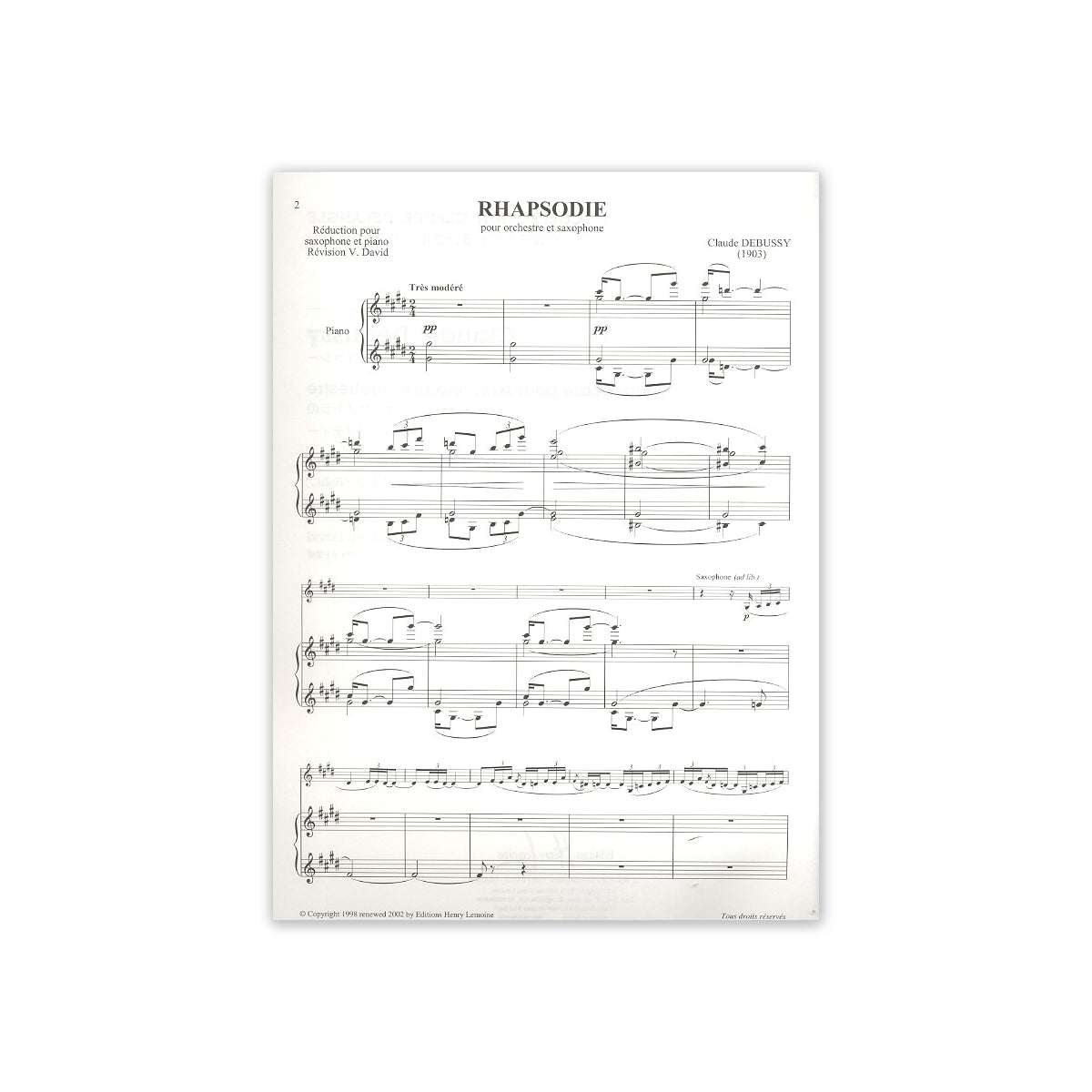 Debussy, Rhapsodie-35856 View 1