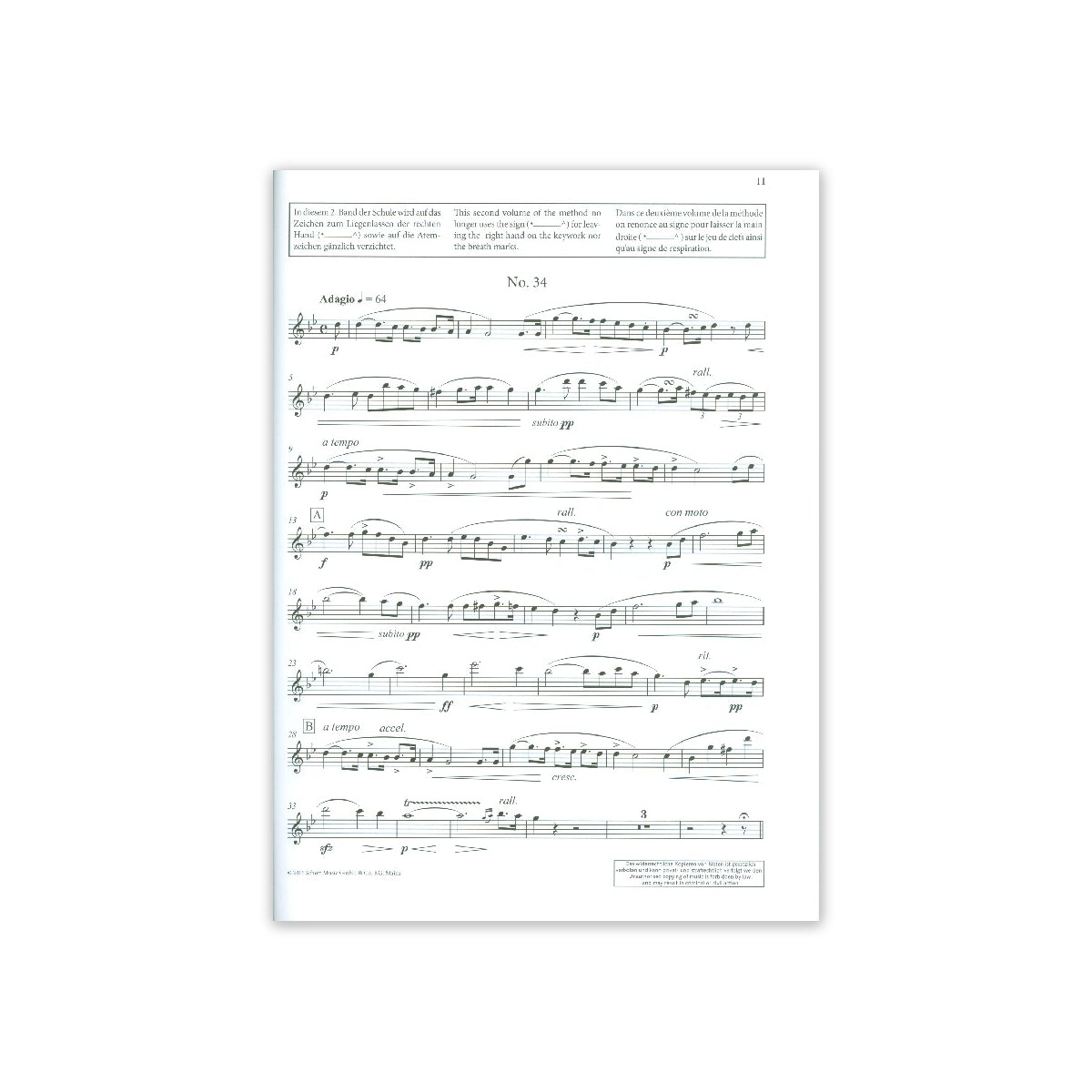 Baermann, Klarinettenschule op.63 Bd.2 (Erdt)