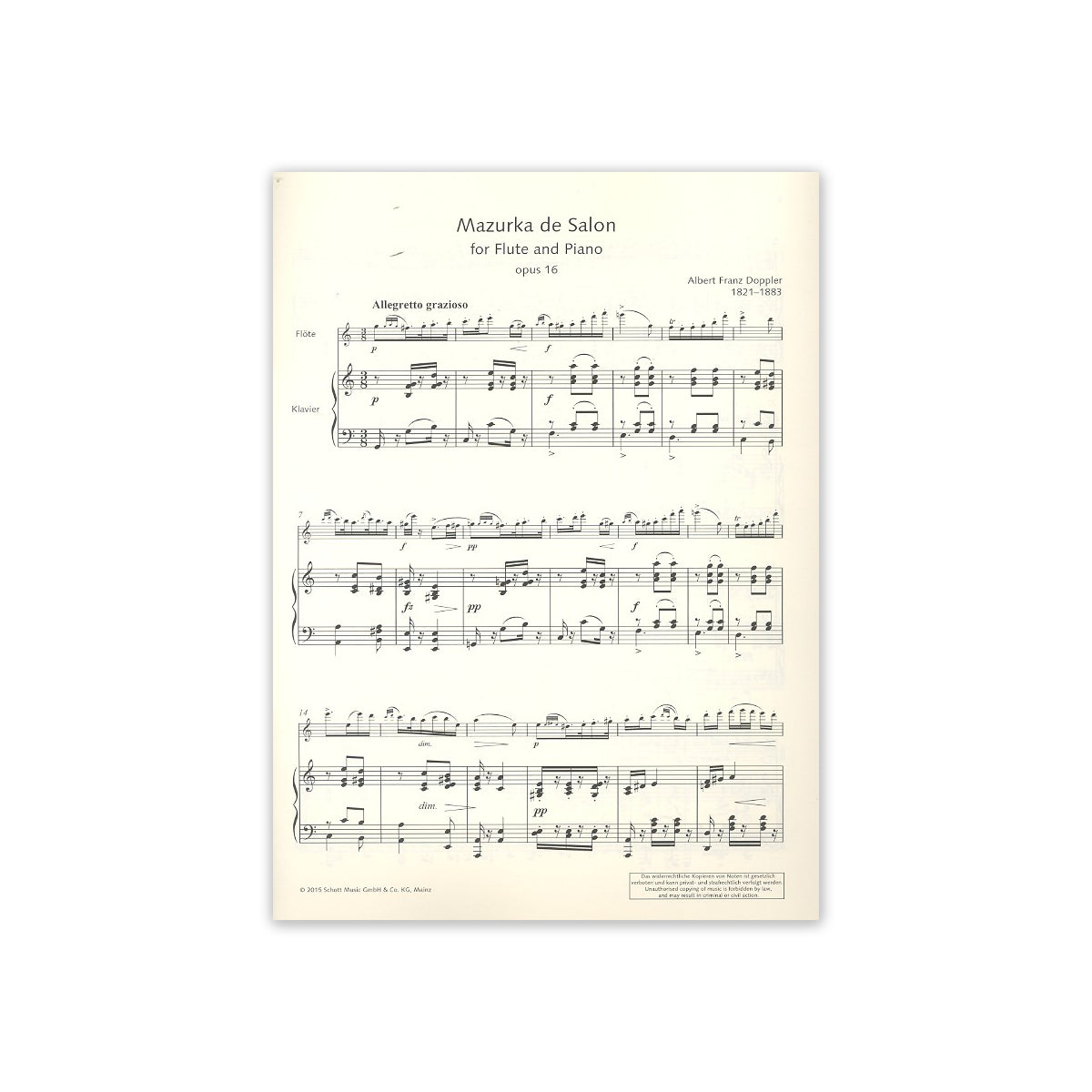 Doppler, Mazurka de Salon op.16 View 1