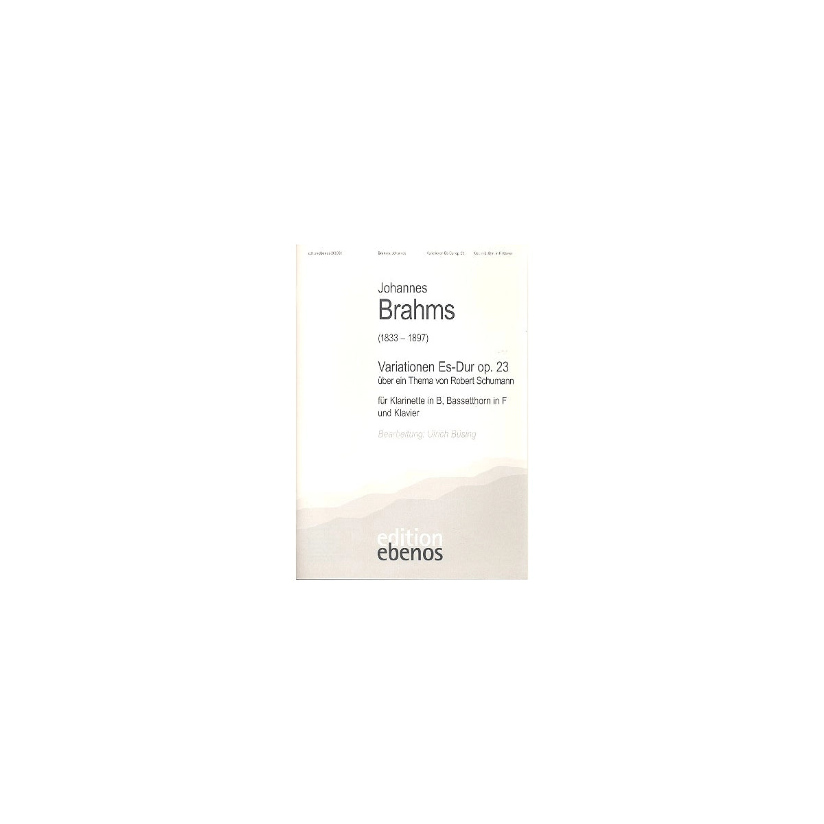 Brahms, Variationen Es-Dur op.23 View 1