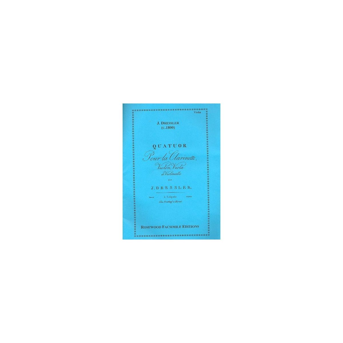 Dressler, Quartett op.10 View 1