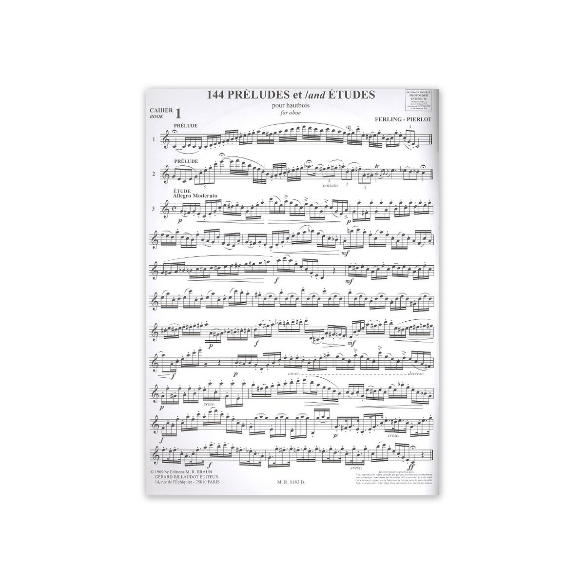 Ferling, 144 préludes et études vol.1