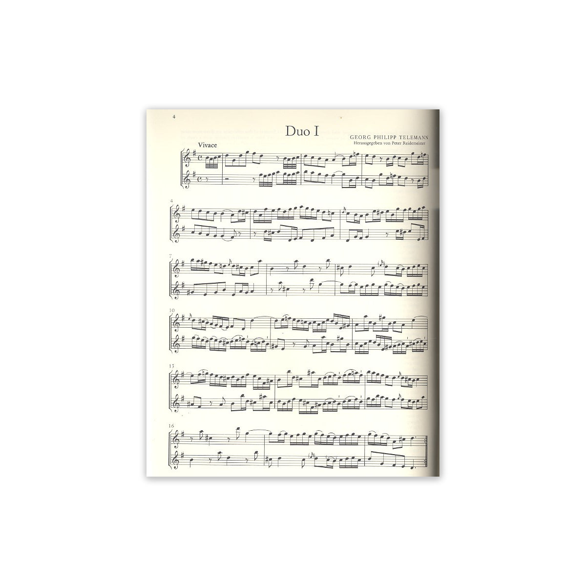 Telemann, 6 Duos Bd.2 View 1