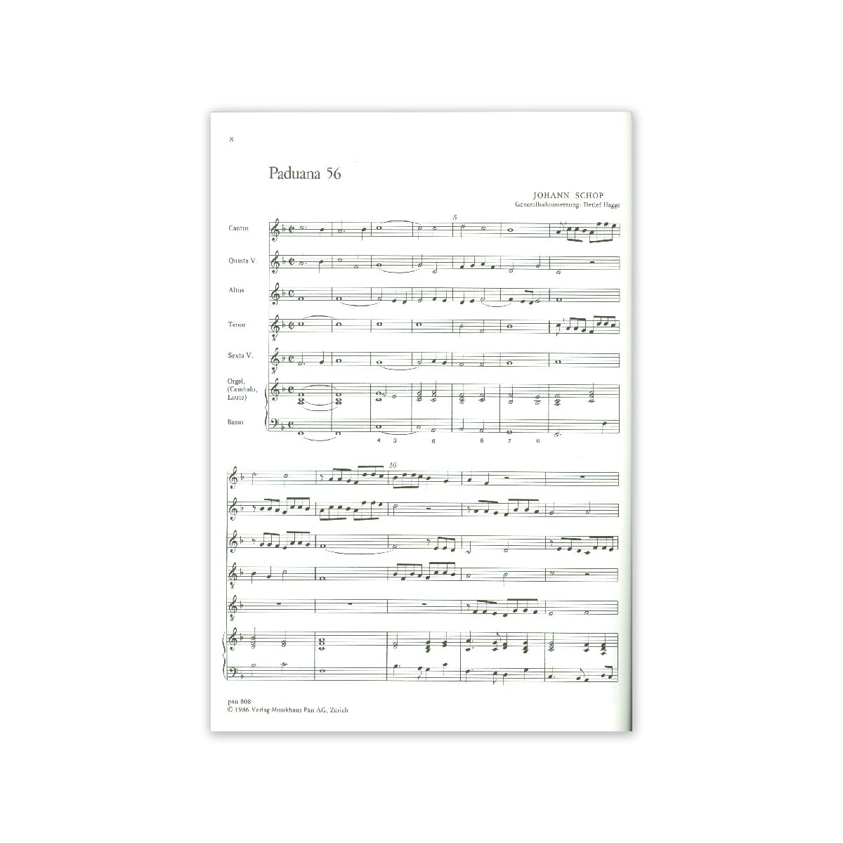 Schop, 4 Paduanen in 1 Pavane View 1