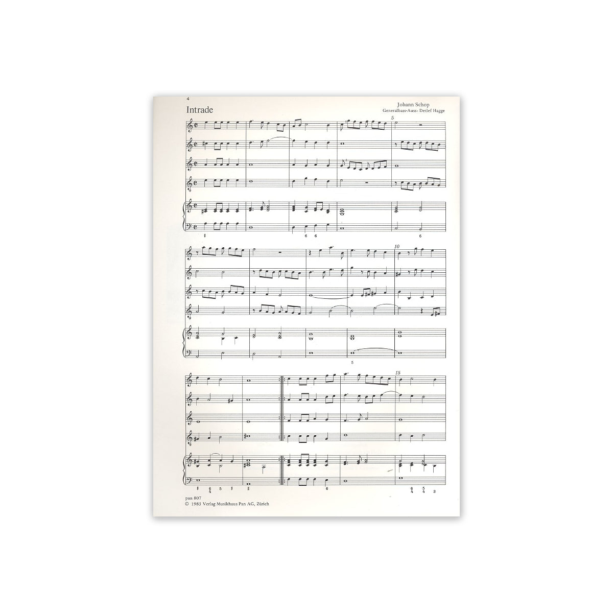 Schop, Suite zu 5 Stimmen View 1