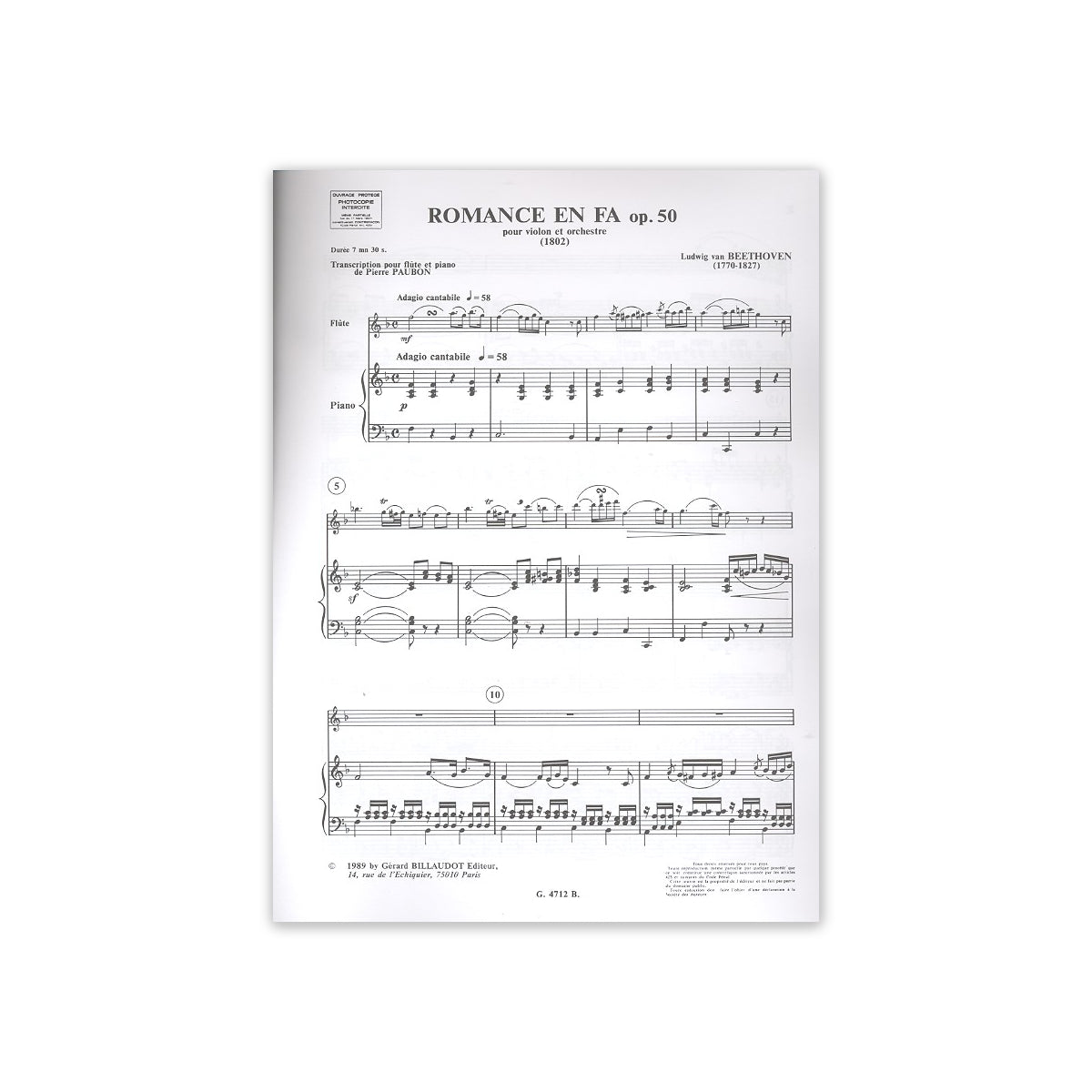 Beethoven, Romanze op.50 View 1