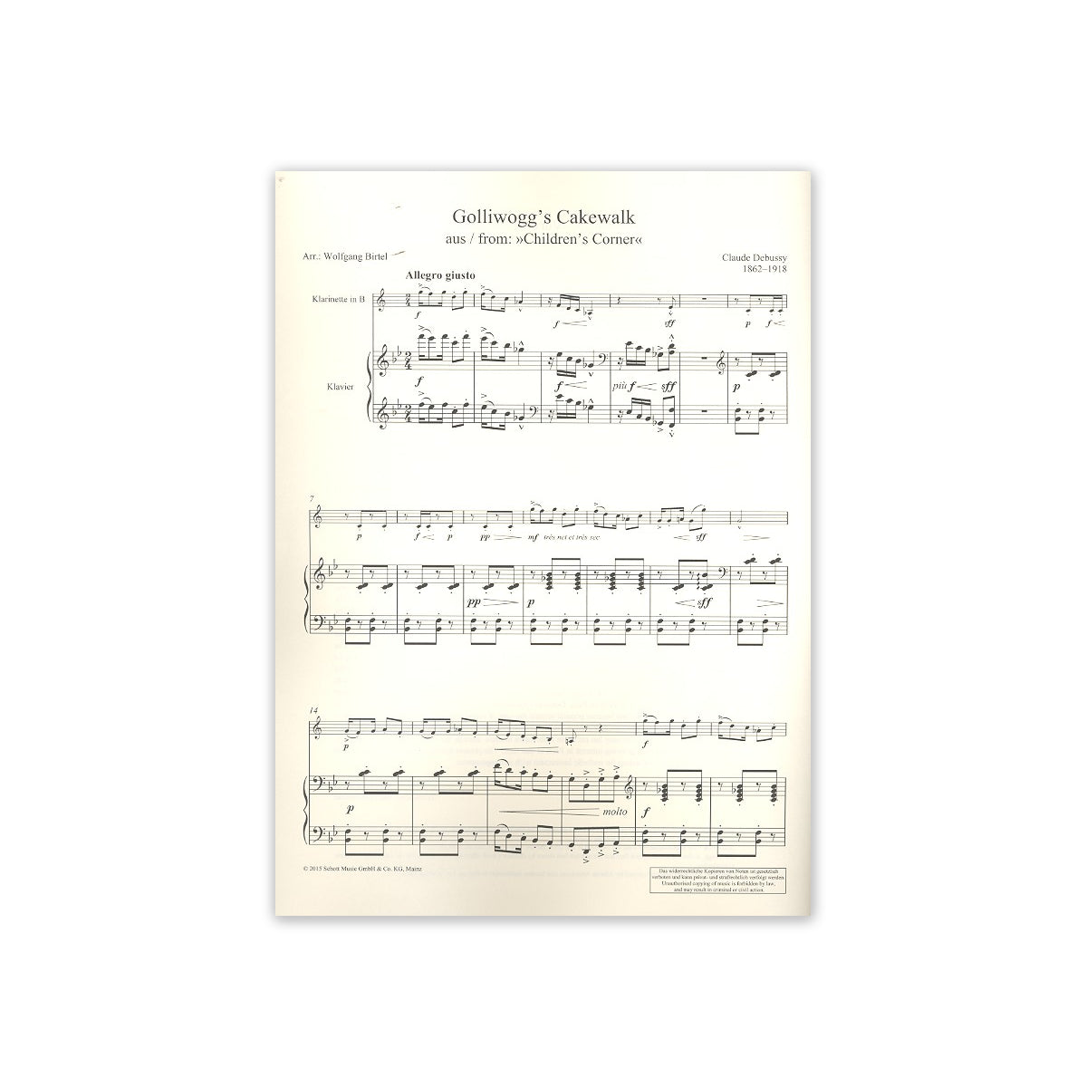 Debussy, Golliwoggs Cakewalk-36465 View 1