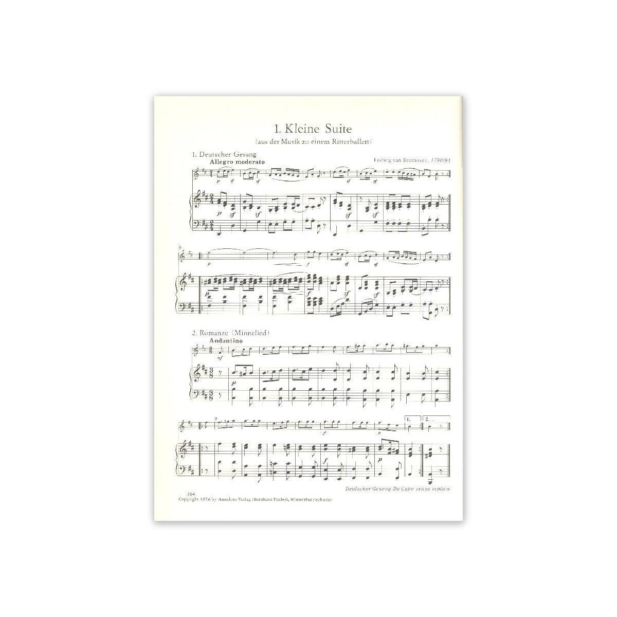 Beethoven, Sechs leichte Stücke View 1