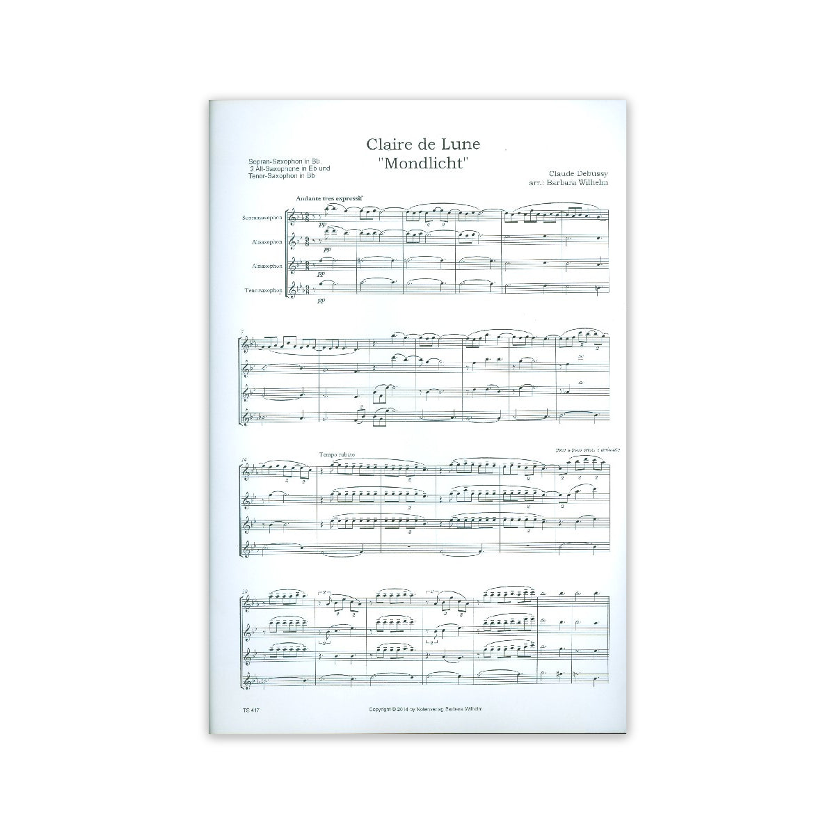 Debussy, Mondlicht