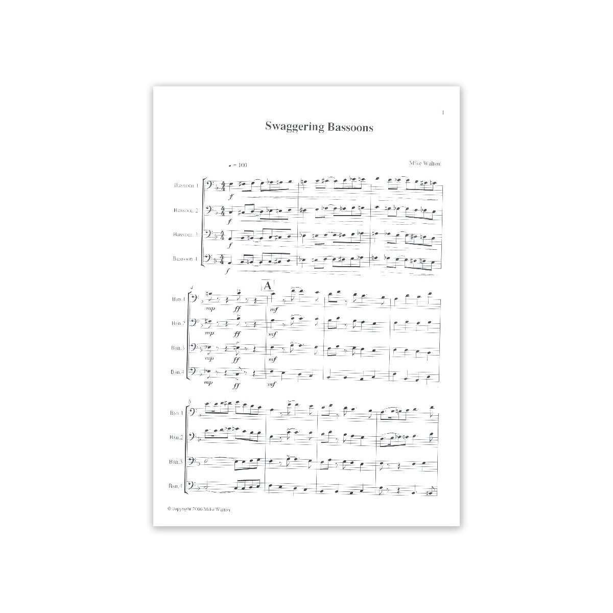 Swaggering bassoons
