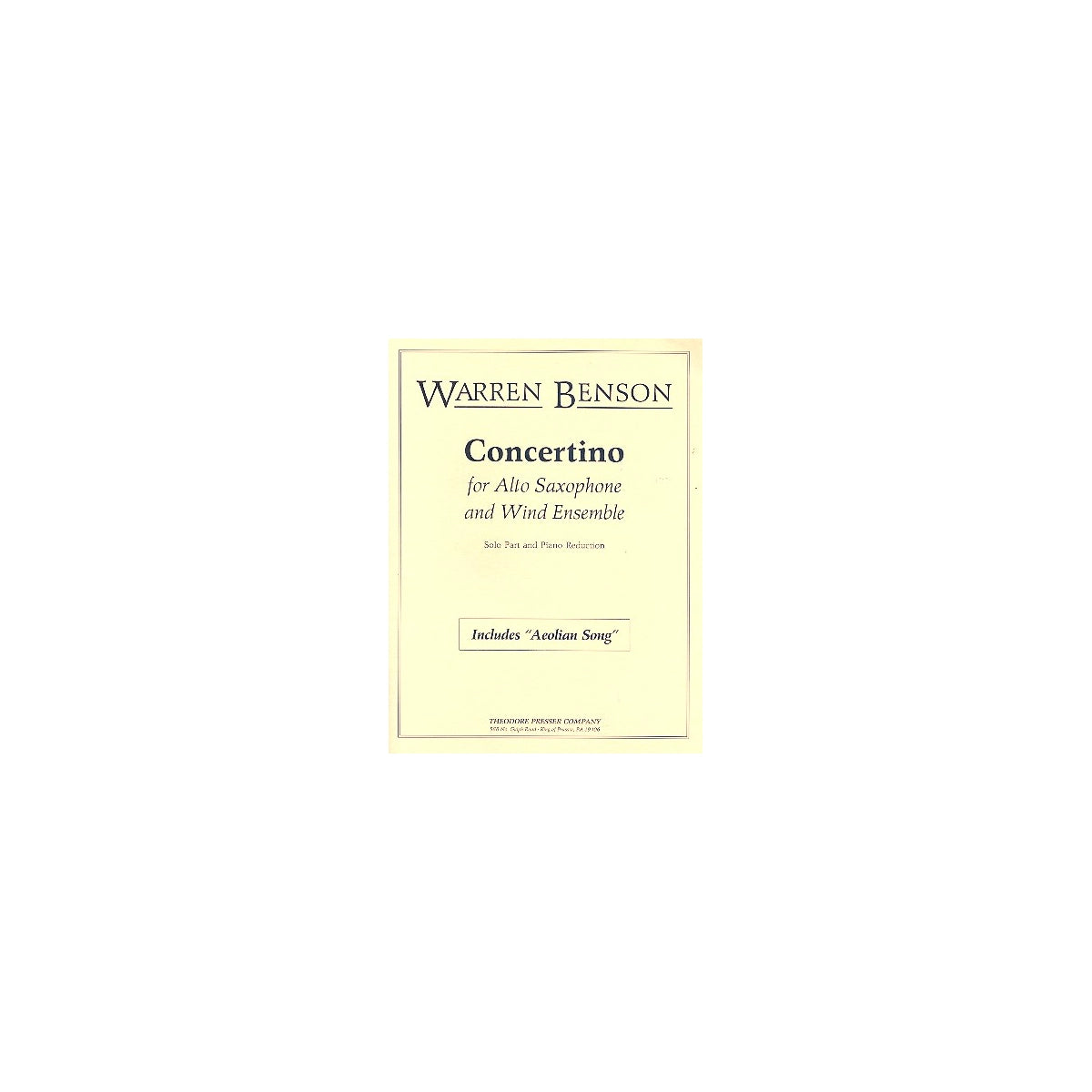 Benson, Concertino View 1