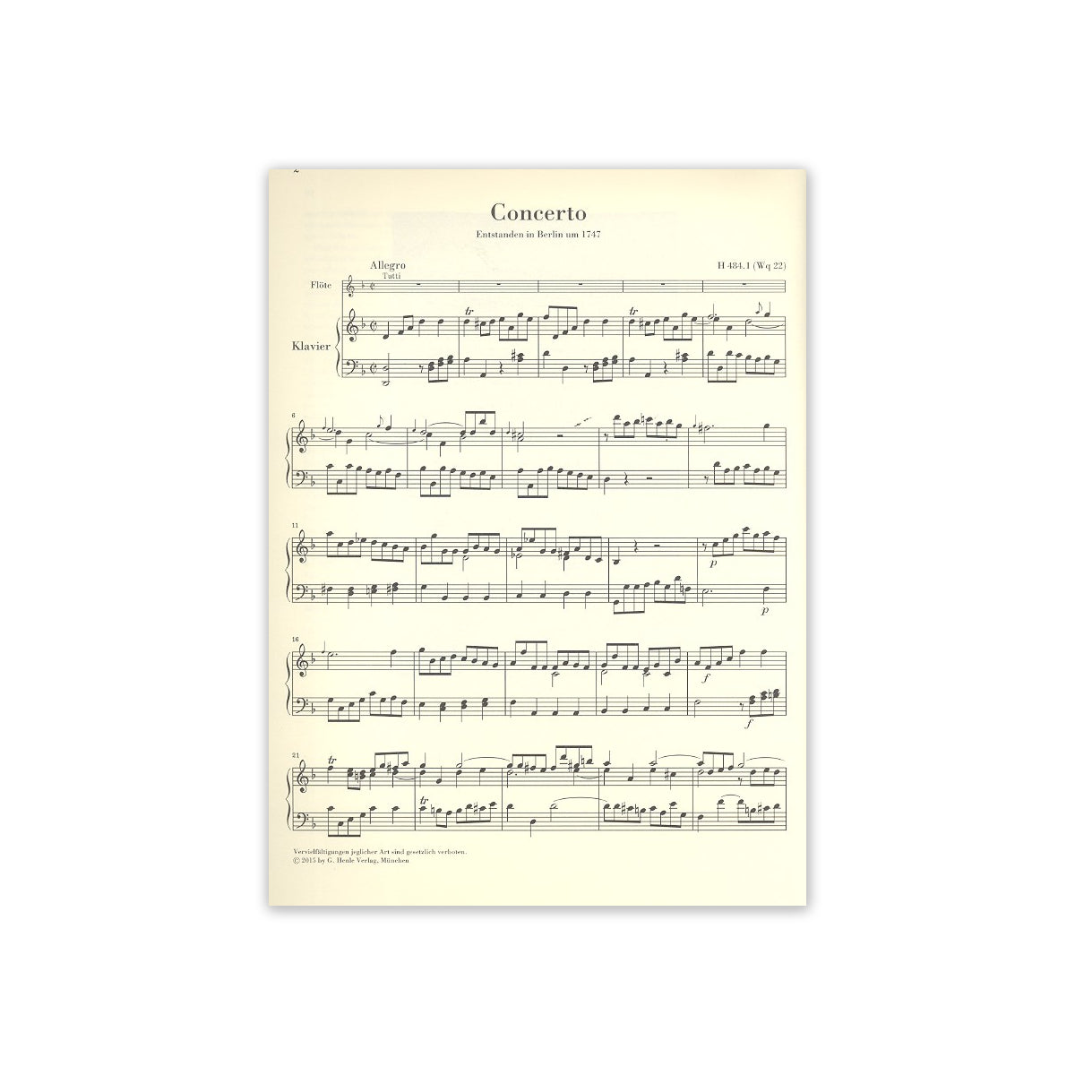 Bach C.Ph.E., Konzert d-Moll-37476