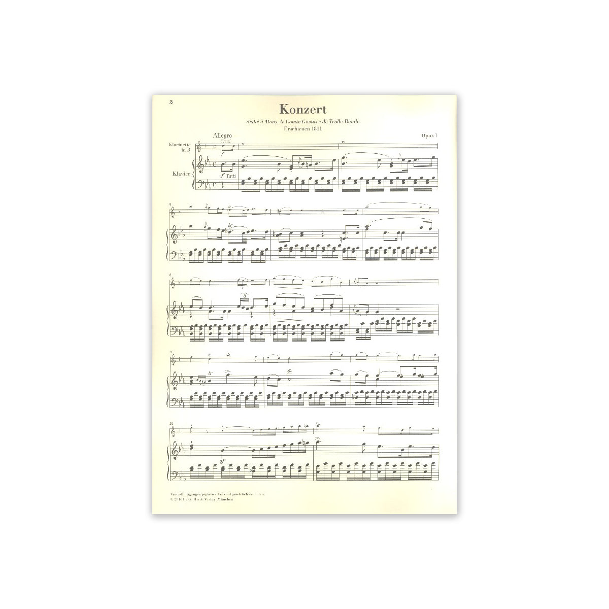 Crusell, Konzert op.1 Es-Dur