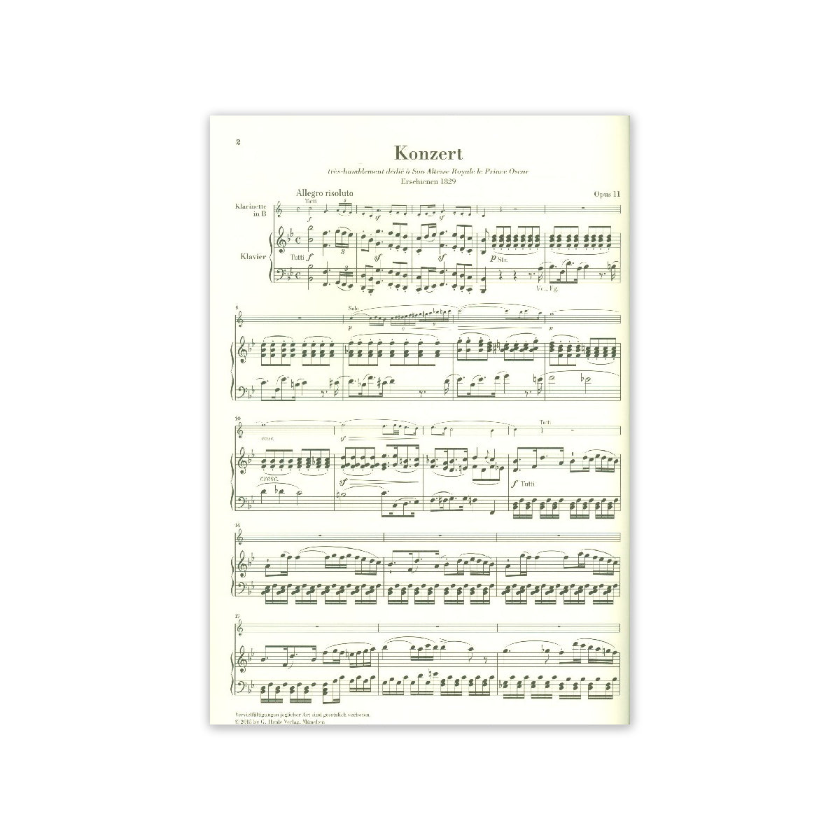 Crusell, Konzert B-Dur op.11-37478
