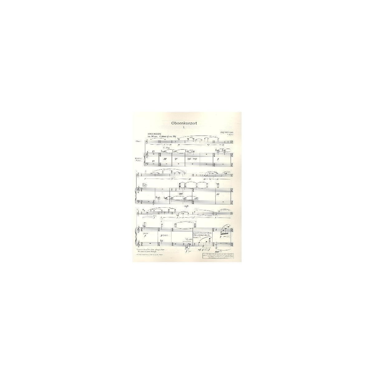 Widmann, Oboenkonzert View 1