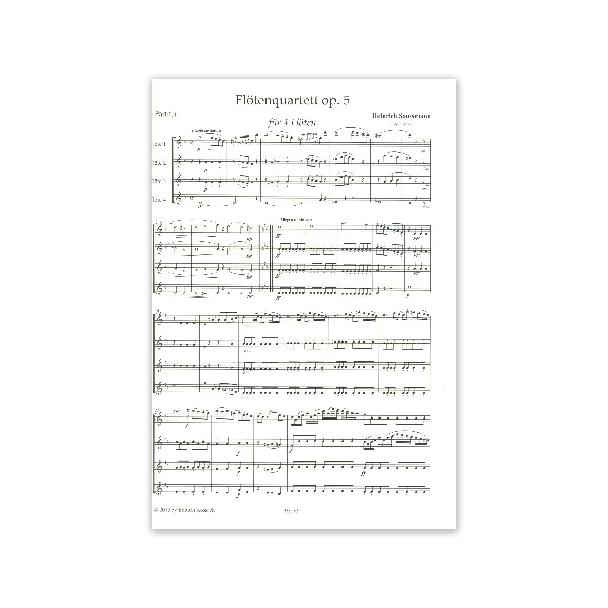 Soussmann, Quartett D-Dur op.5 View 1