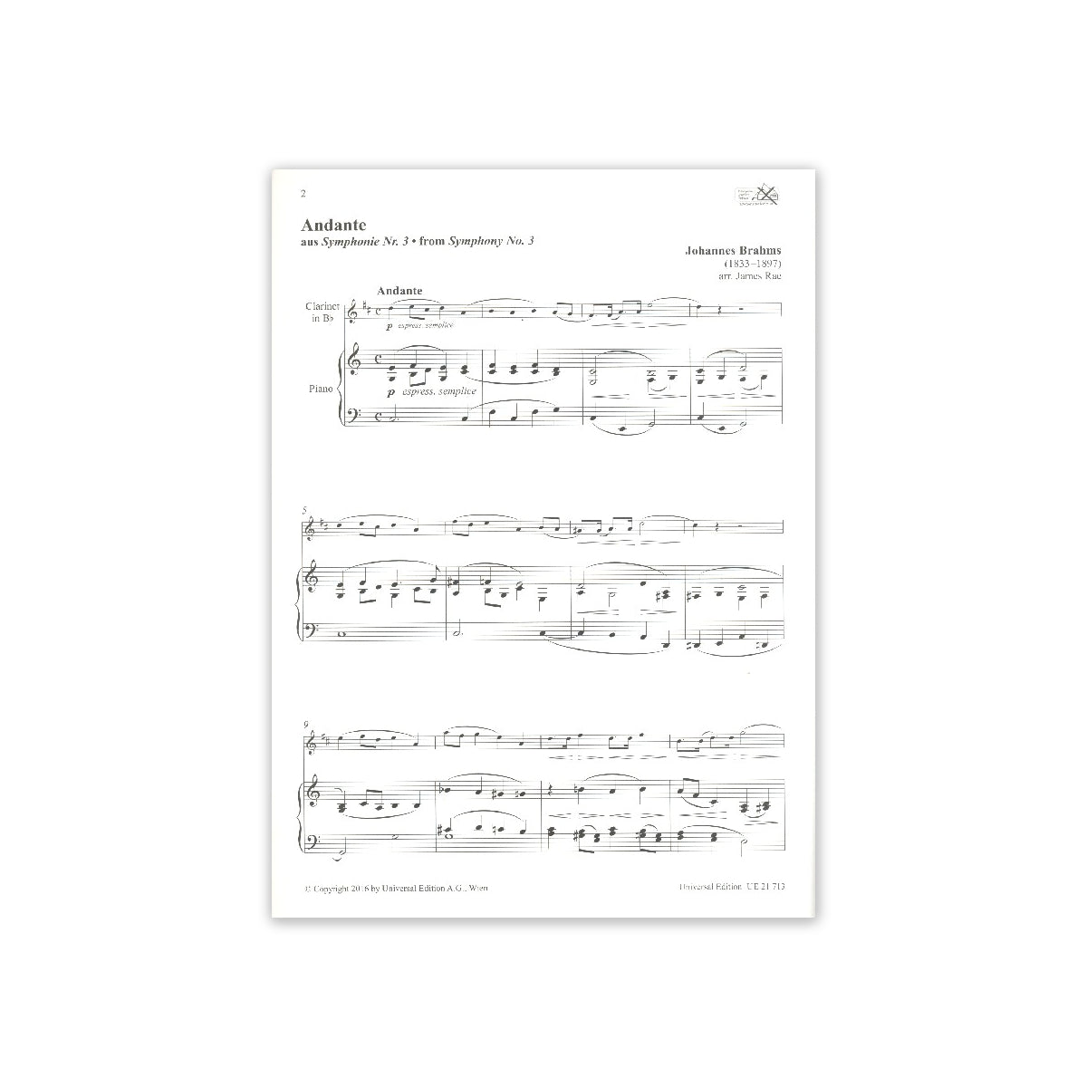 Brahms, Clarinet Album View 1