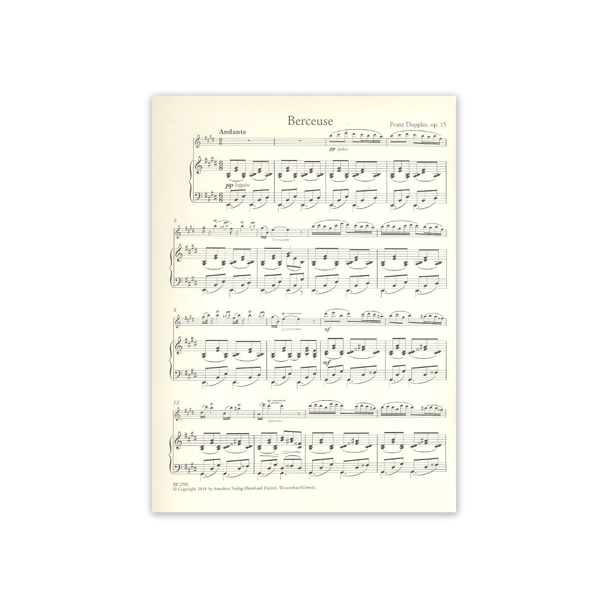 Doppler, Berceuse - Mazurka - Nocturne-38896 View 1
