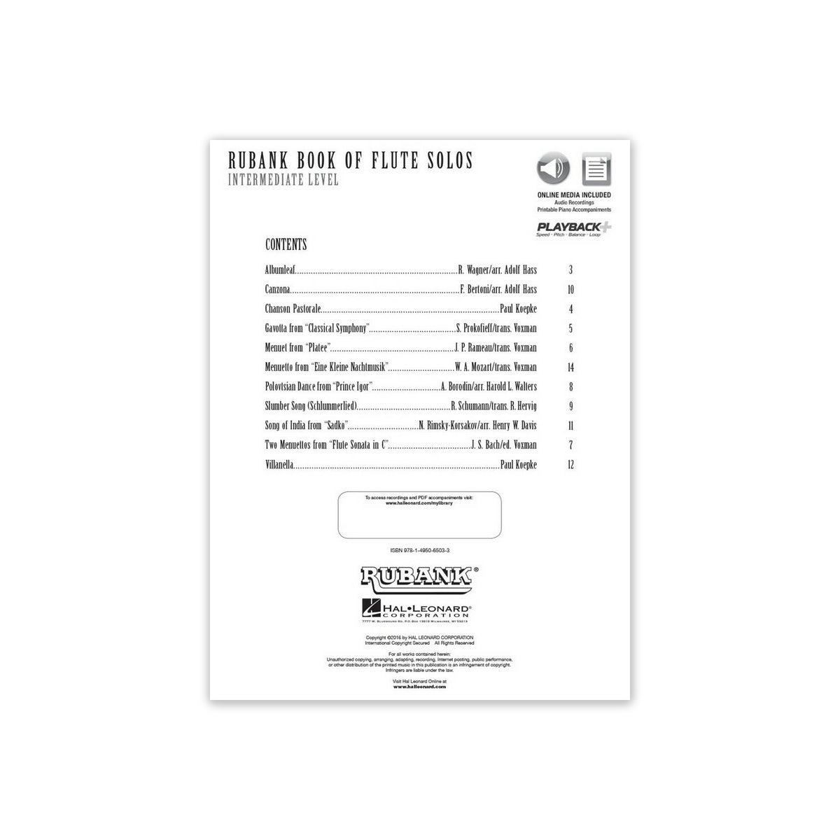 Rubank Book of Flute solos - intermediate