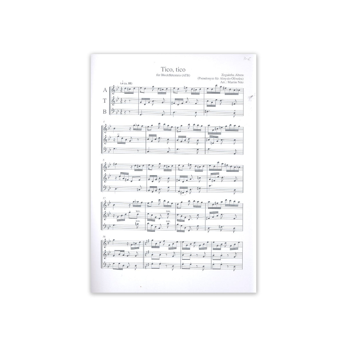Abreu, Tico Tico (Arr.: Nitz) View 1