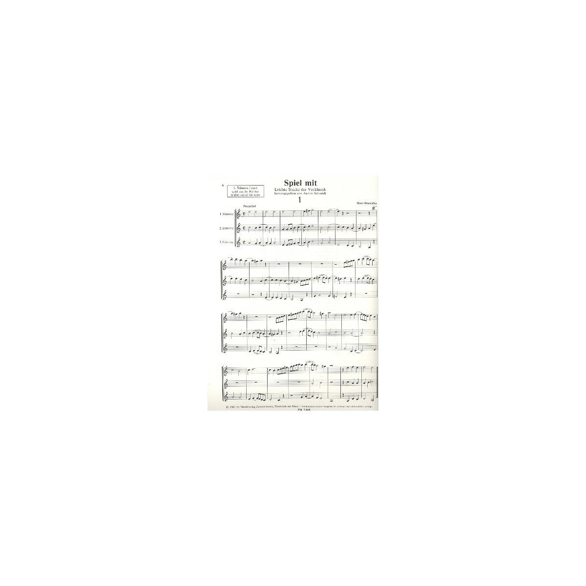 Schmidt, Leichte Stücke der Vorklassik View 2