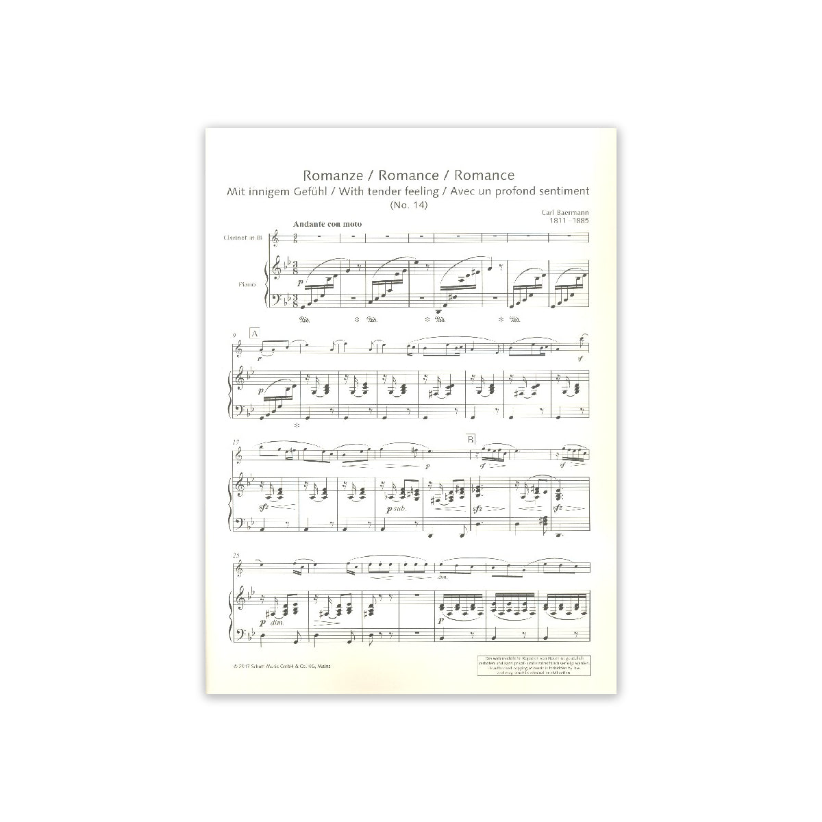 Baermann, 5 leichte Vortragsstücke