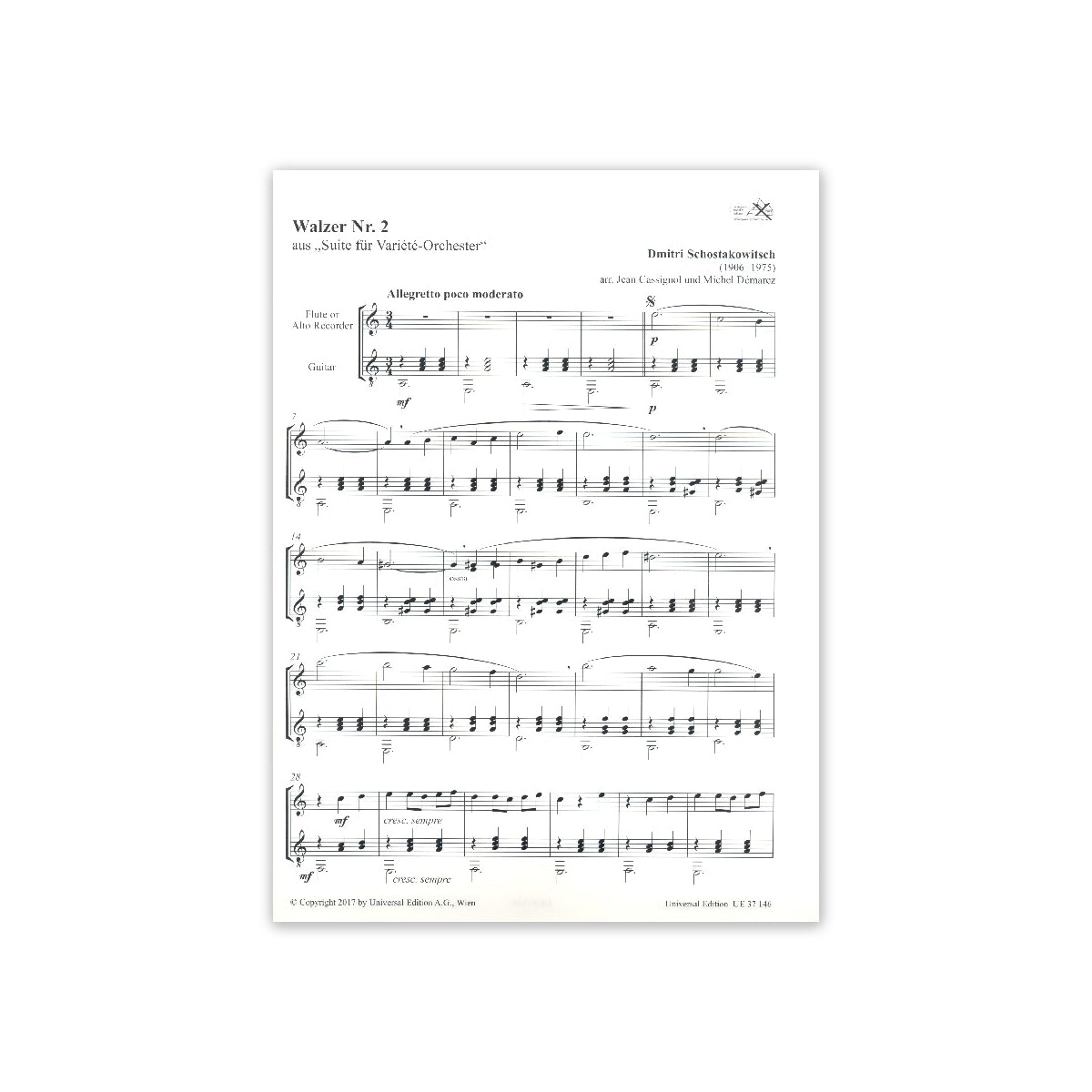 Schostakowitsch, Walzer Nr.2 View 1