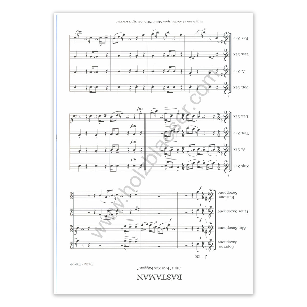 Fabich, Rastaman - Sax Reggae