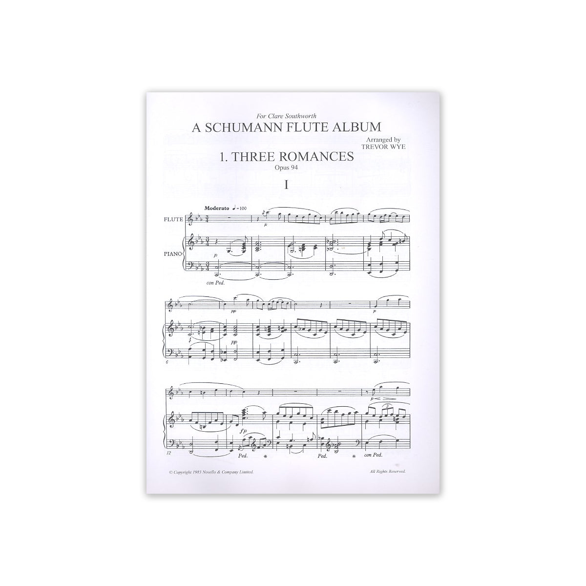 Schumann Flute Album (Wye)