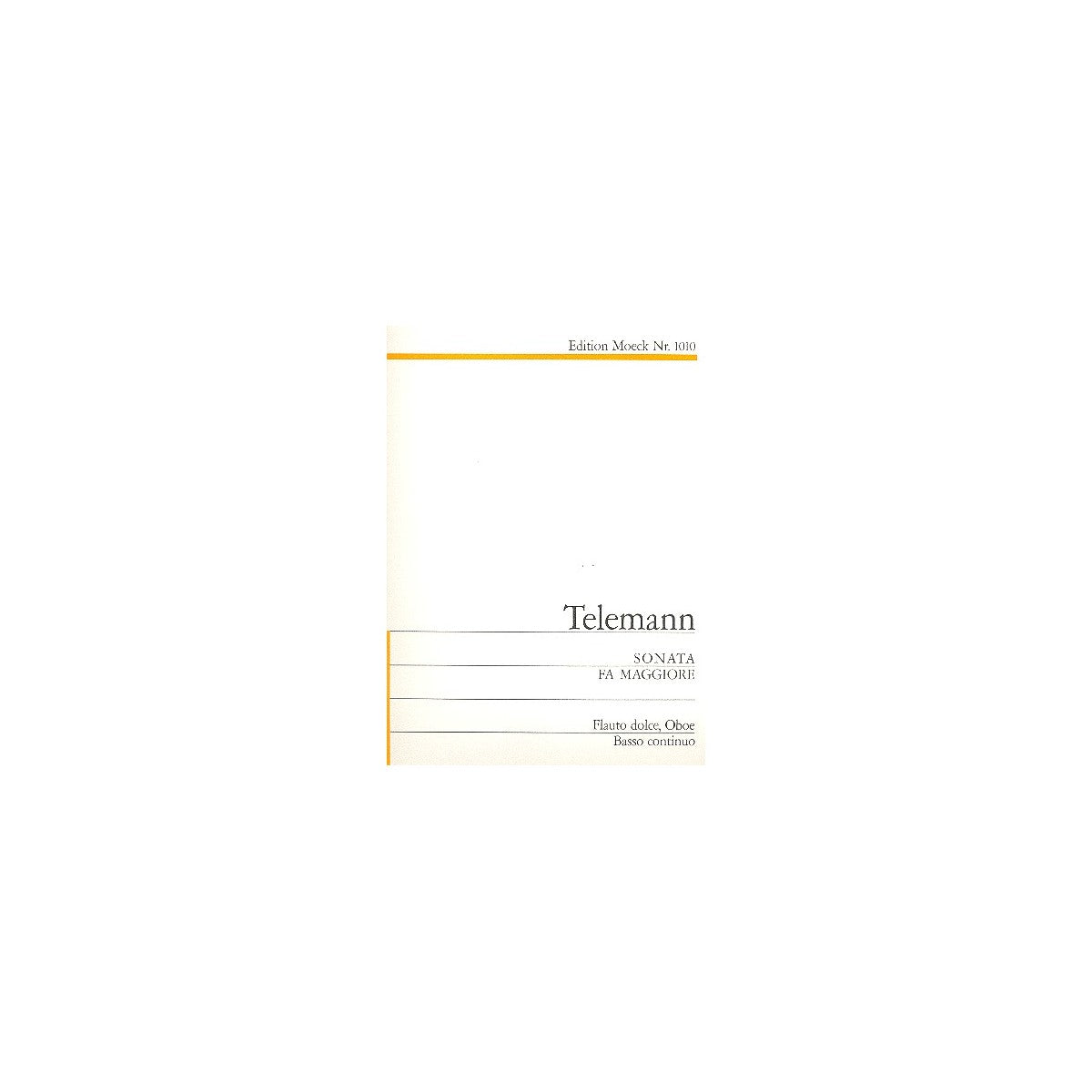 Telemann, Sonate F-Dur - Altblfl.,Ob.,Bc. View 2