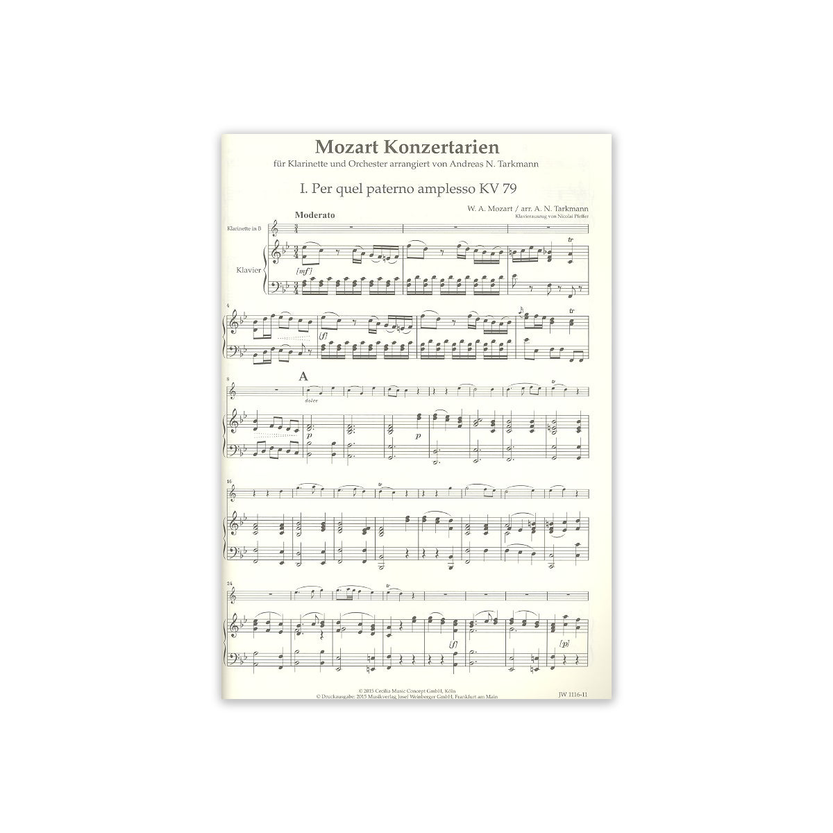 Mozart, Konzertarien View 1