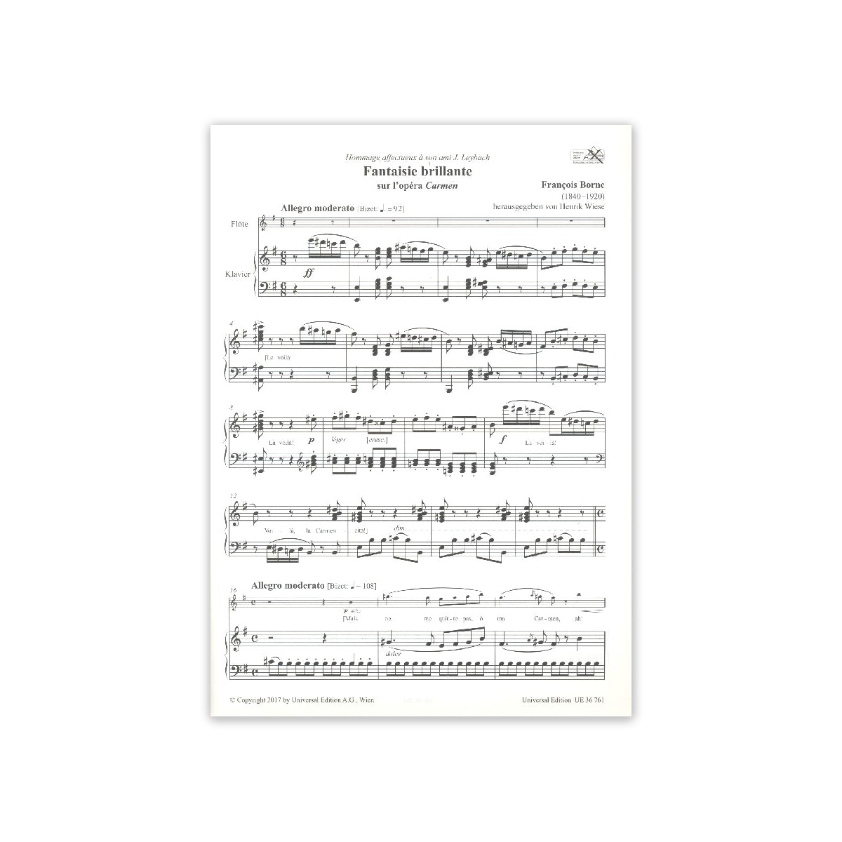 Borne, Carmen Fantasie/ Adam, Scene