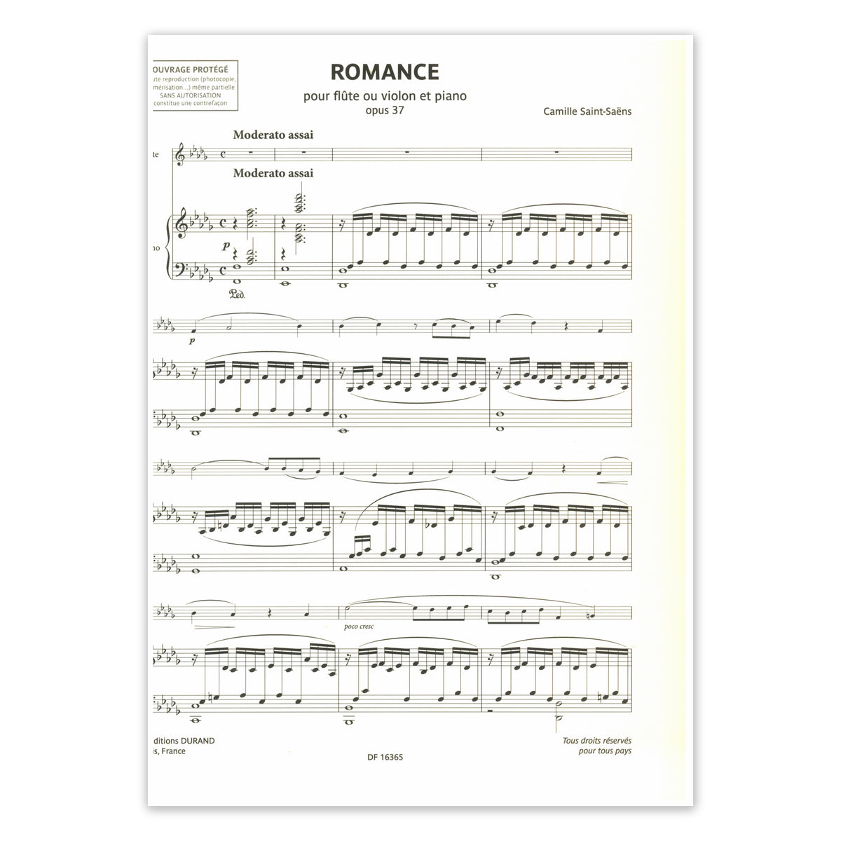 Saint-Saëns, Romanze