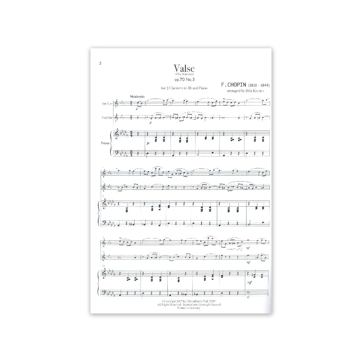 Chopin, Valse op.70/3