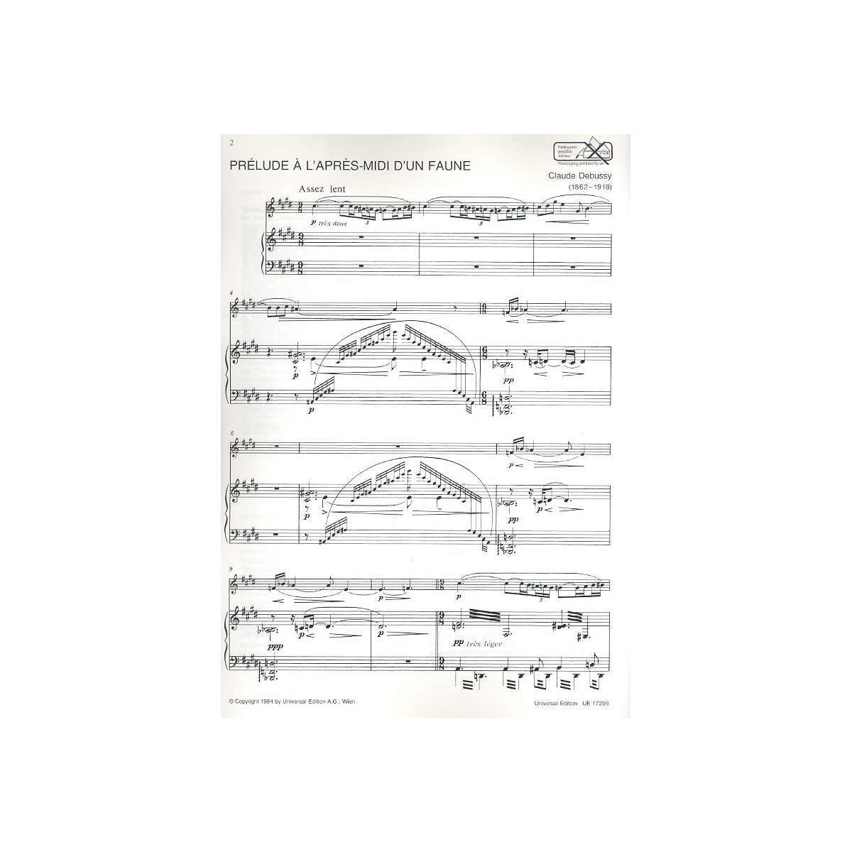 Debussy, Prélude à l'après-midi d'un faune View 2