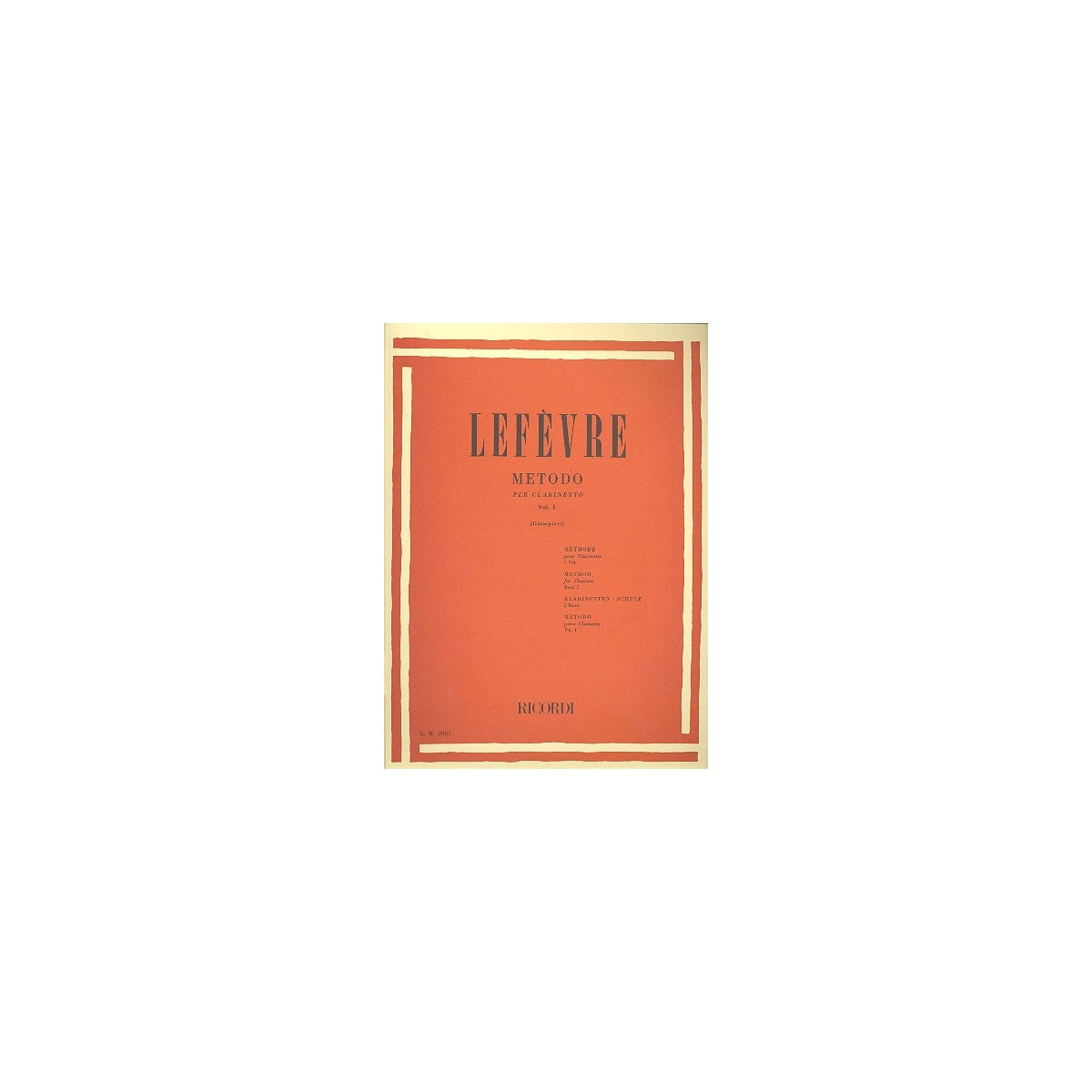 Lefevre, Metodo clarinetto Vol.1 View 2