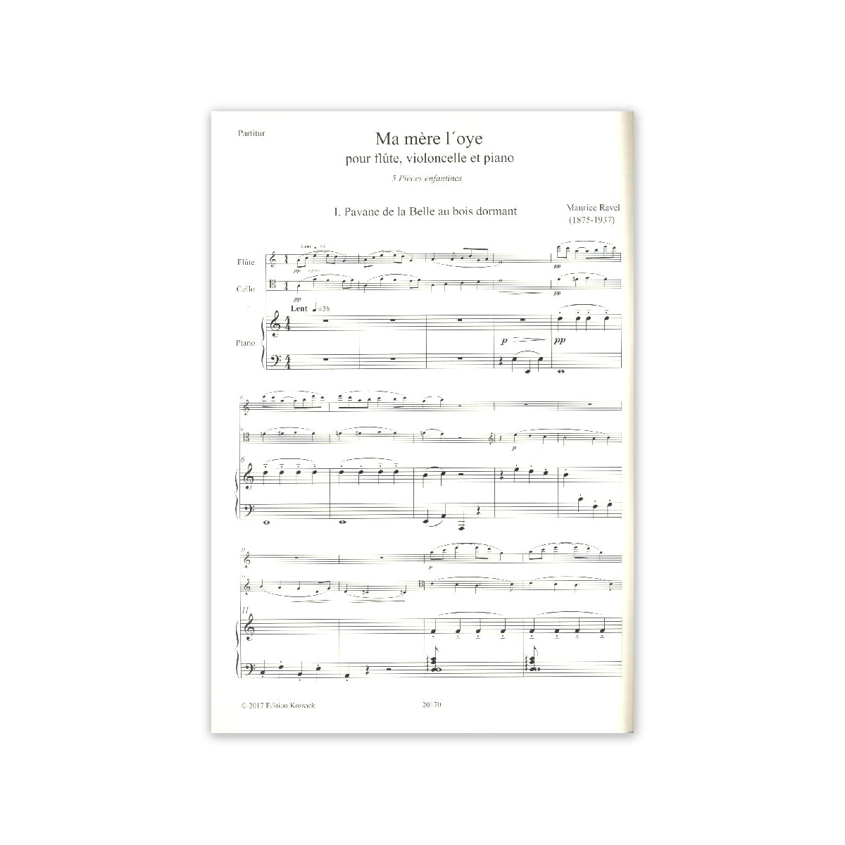 Ravel, Ma mère l Oye - Part. und Stimmen