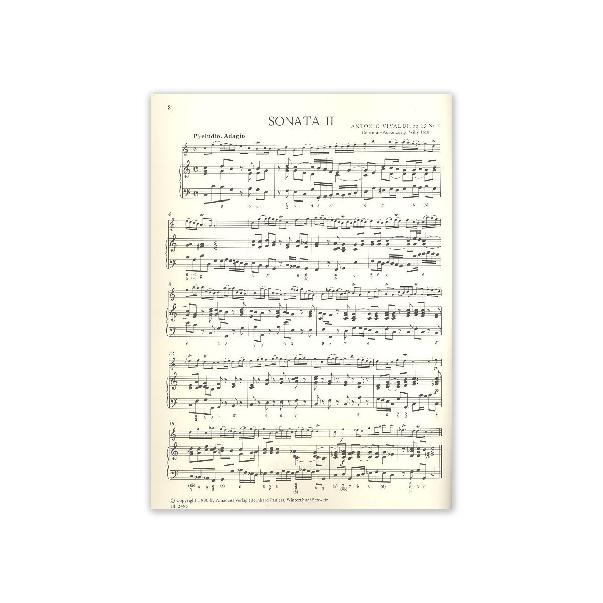Vivaldi, 2 Sonaten - "Il Pastor Fido" View 1