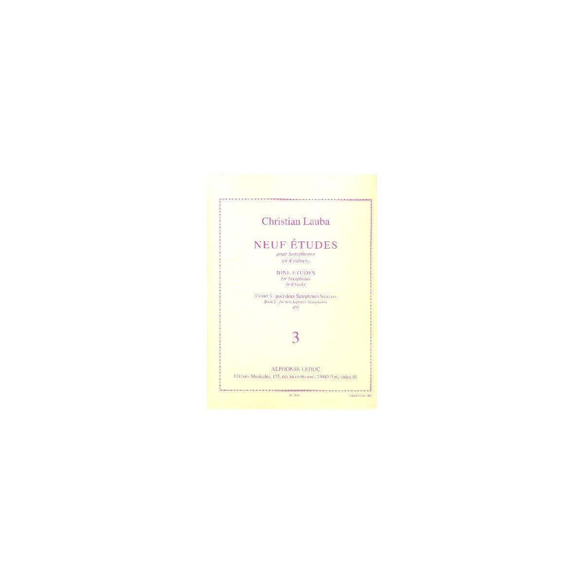 Lauba, 9 Études vol.3 View 2