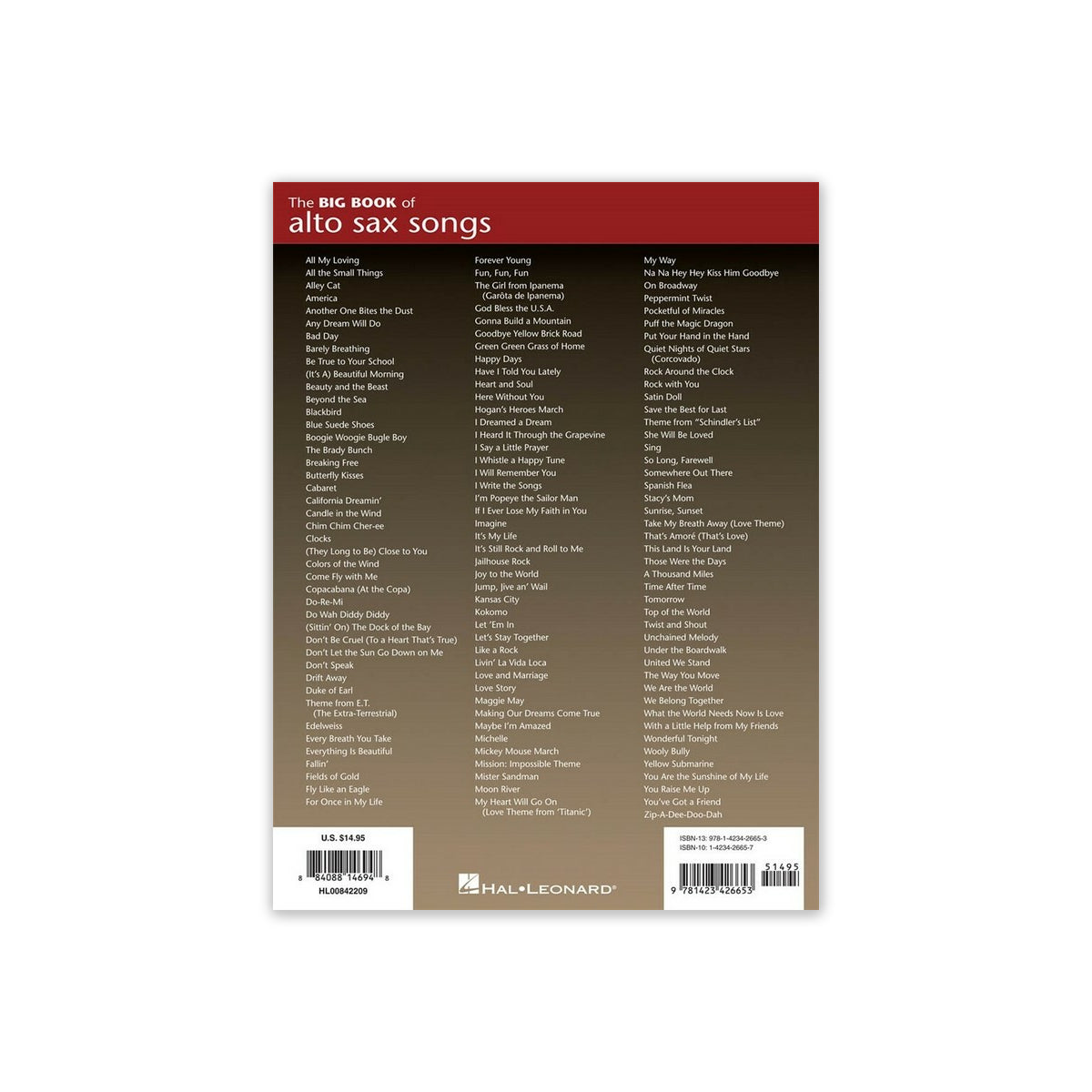 The big book of alto sax songs View 1