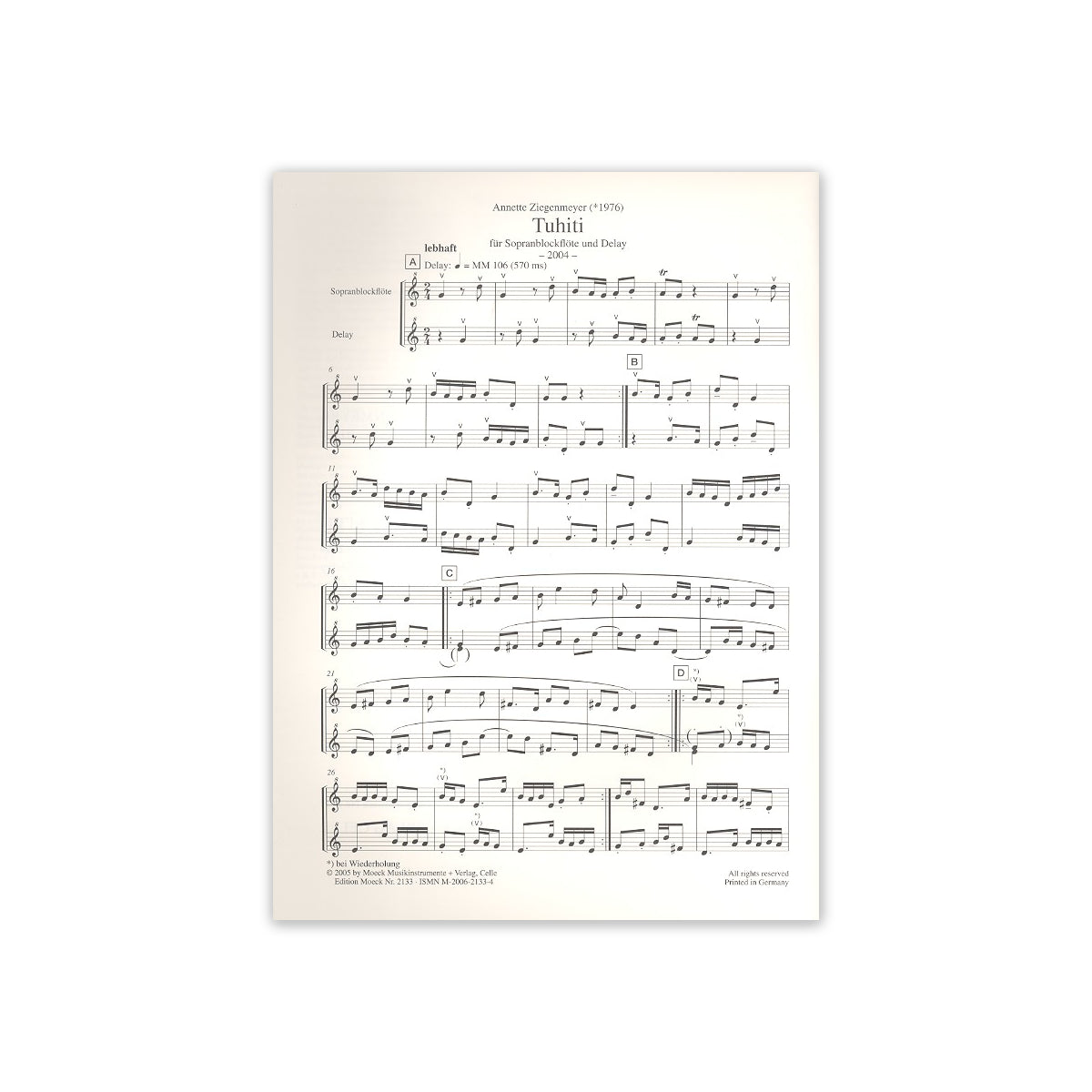 Ziegenmeyer, Delayed Flute View 1