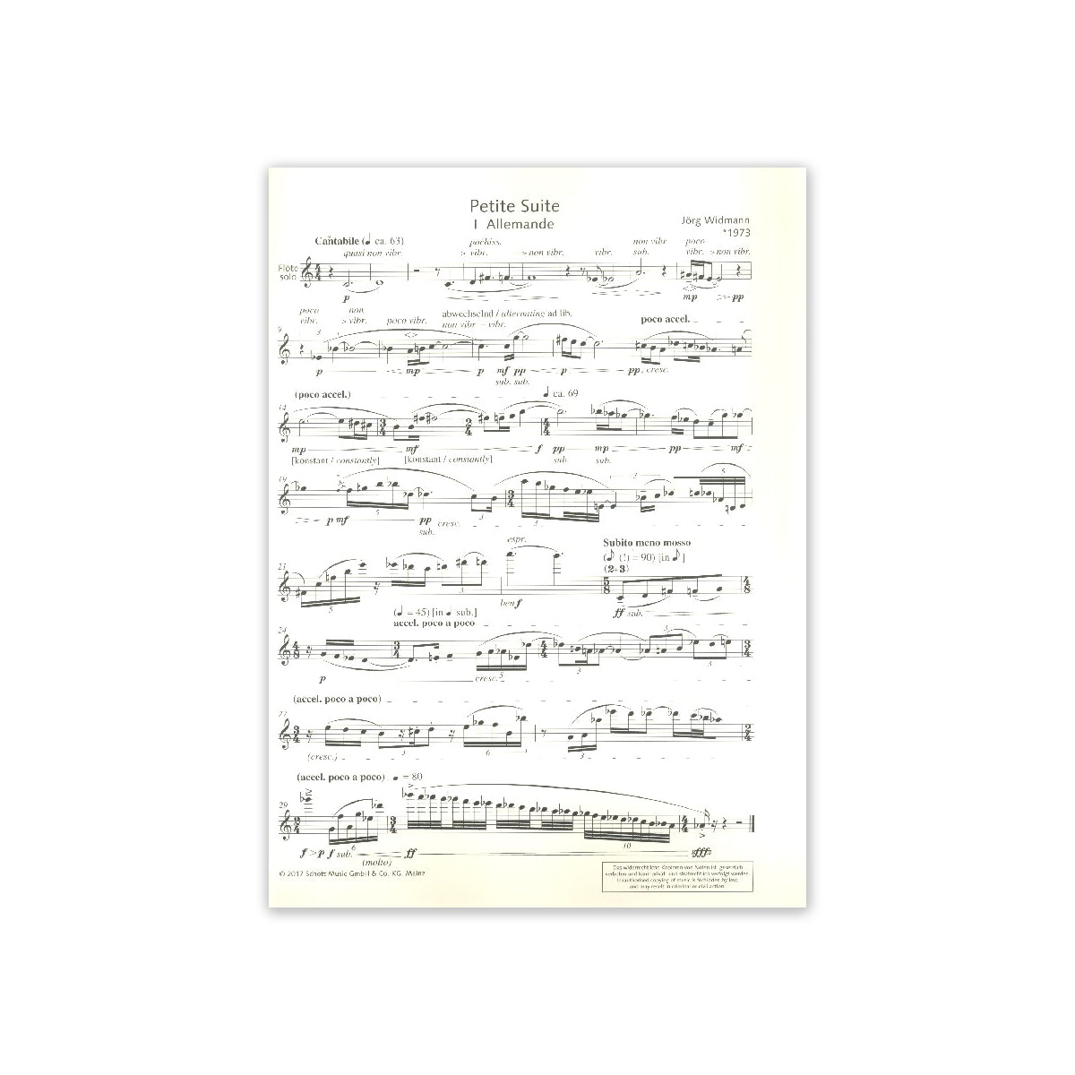 Widmann, Petite Suite View 1