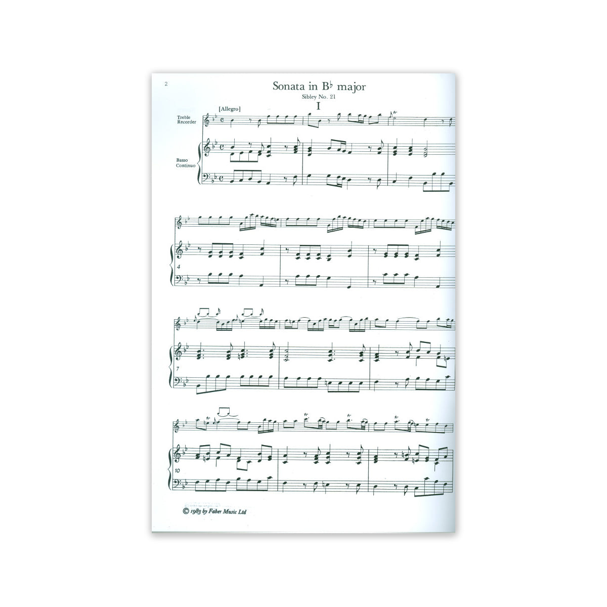 Sammartini, Sonate B-Dur Nr.21 (Sibley)