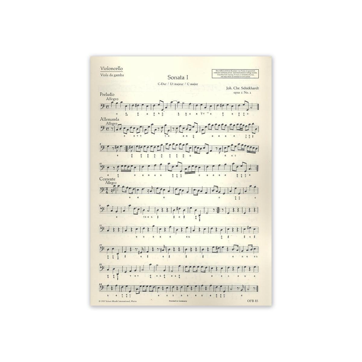 Schickhardt, 6 Sonaten op.1 Band 1 View 1