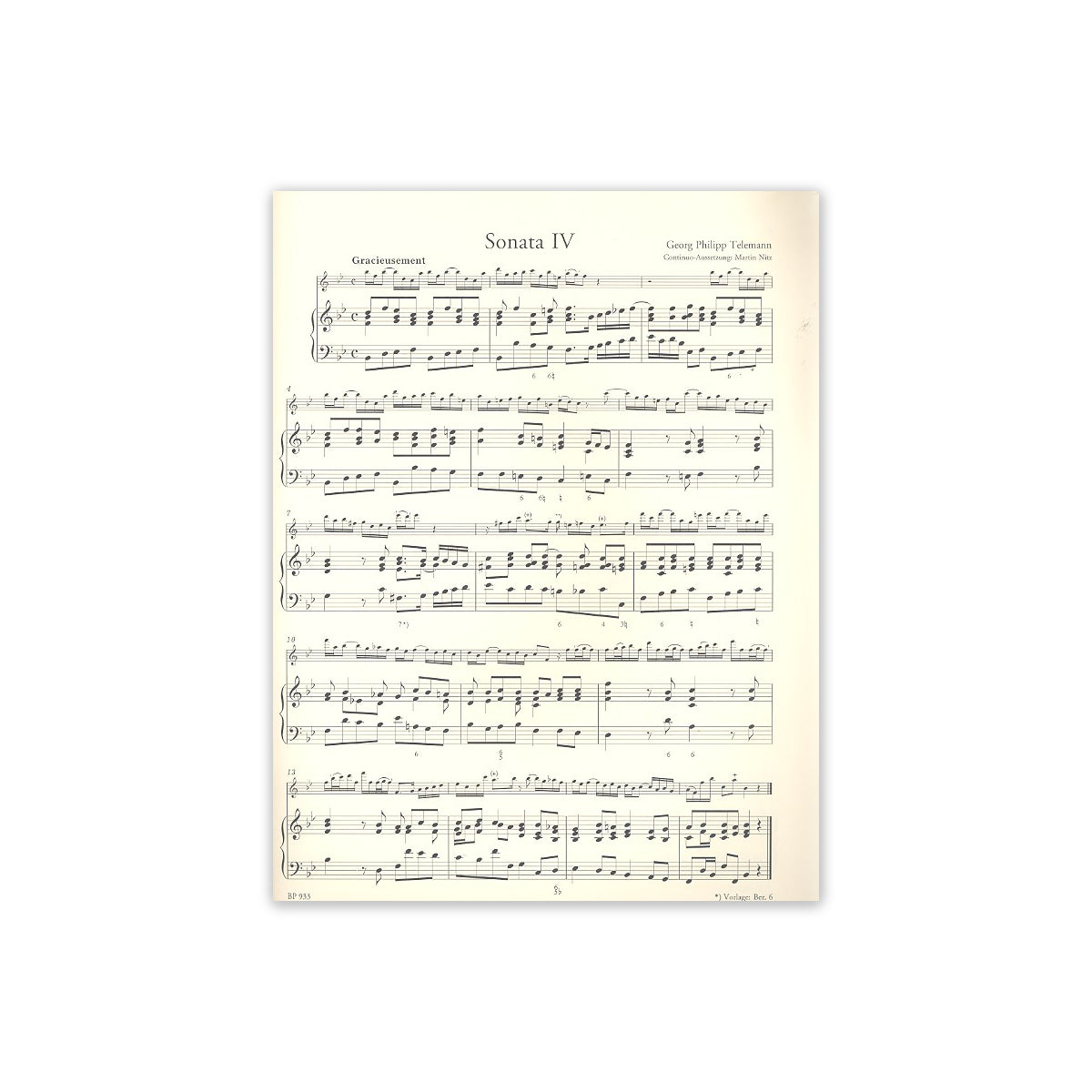 Telemann, Sechs neue Sonaten Band 2 (Nr.4-6) View 1