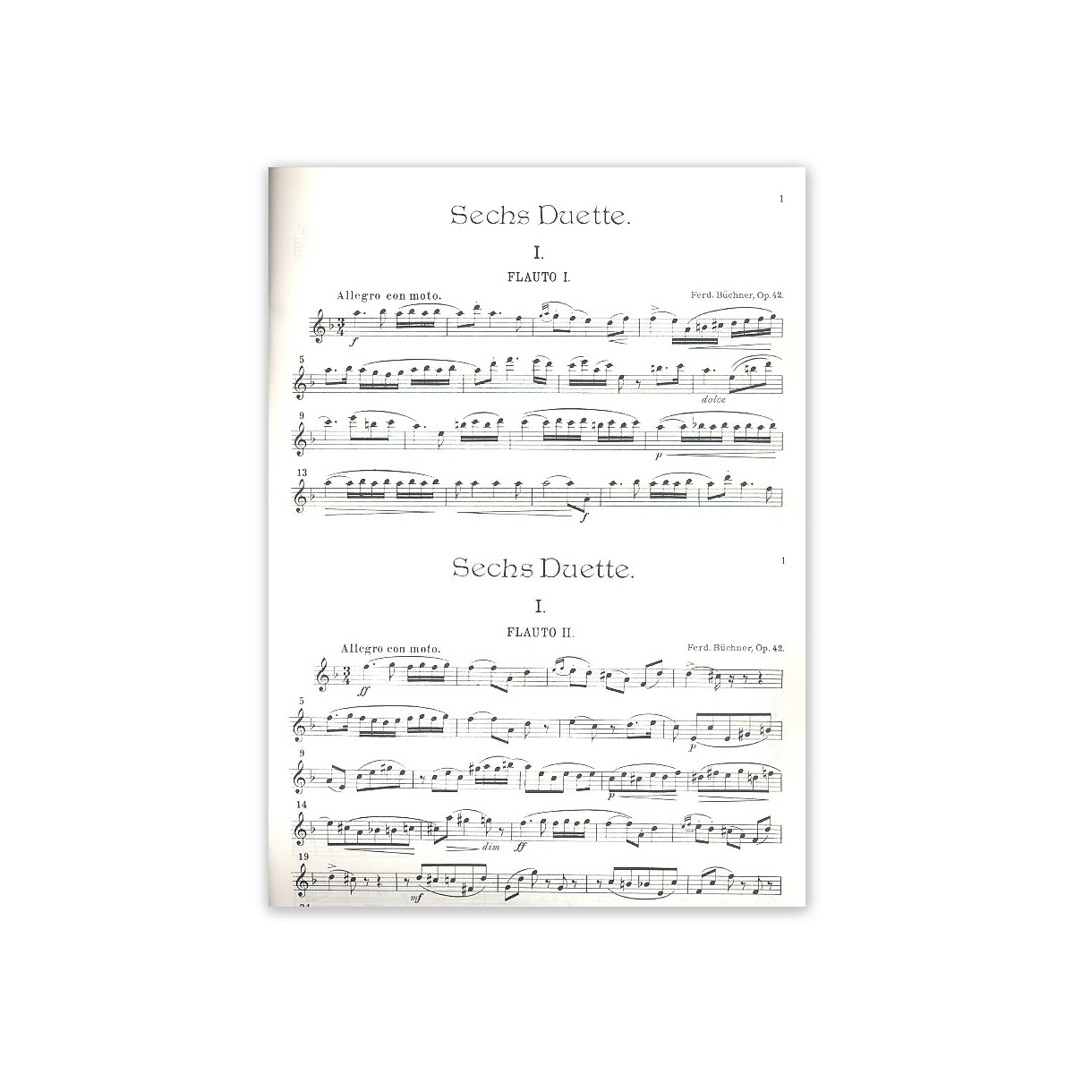 Büchner, 6 Duette op.42 View 1