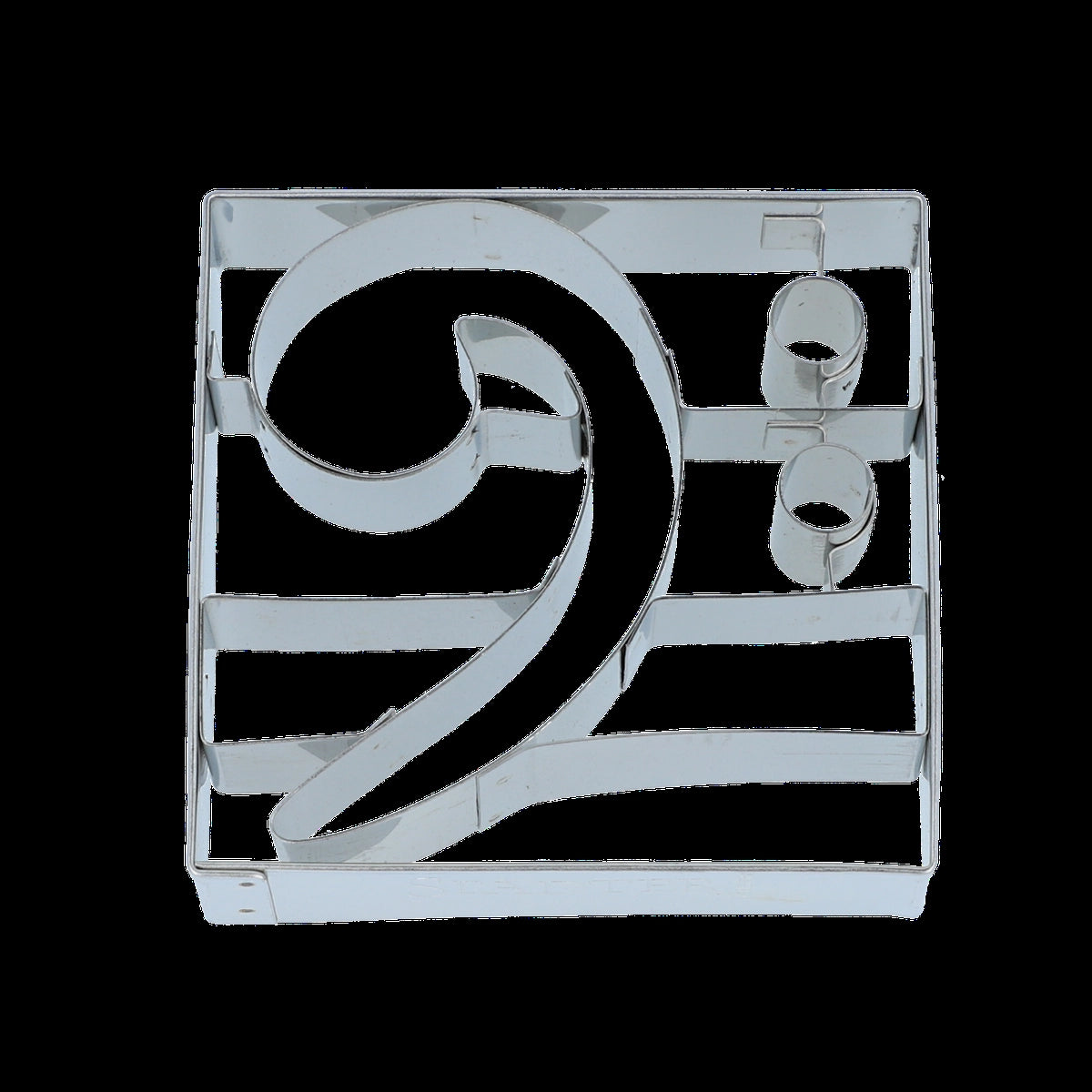 Bass clef cookie cutter