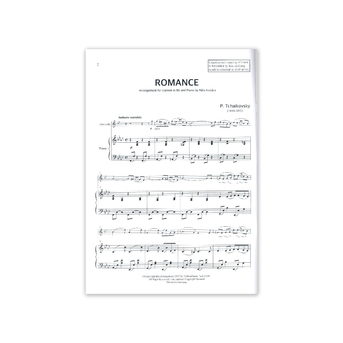 Tschaikovsky, Romance