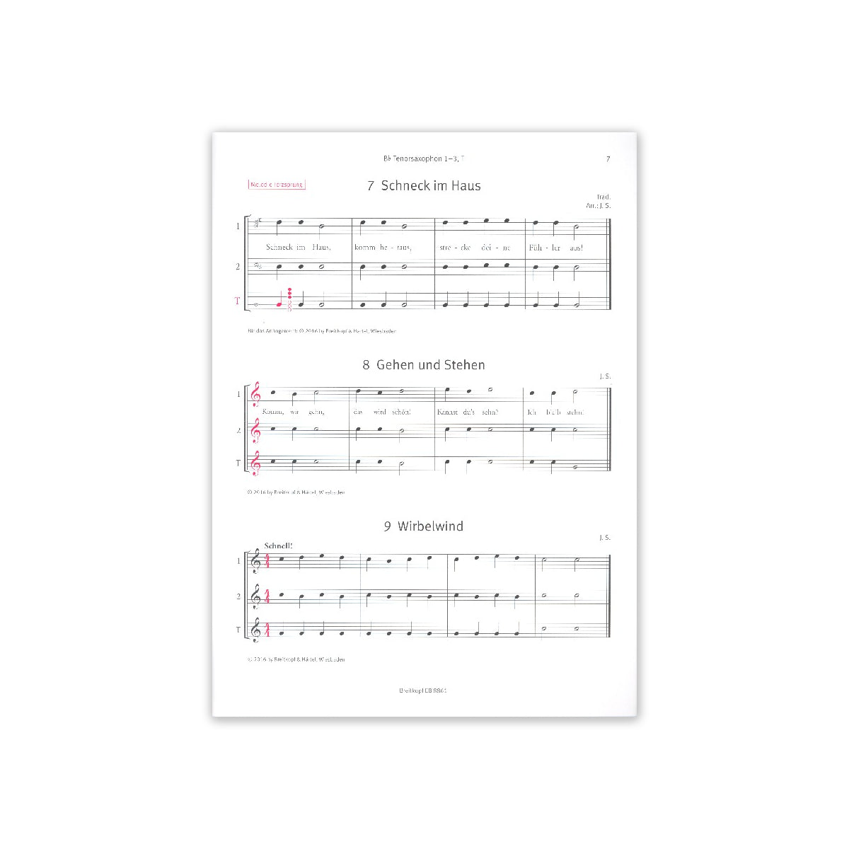 Sommerfeld, Addizio! - Tenorsaxophon View 1