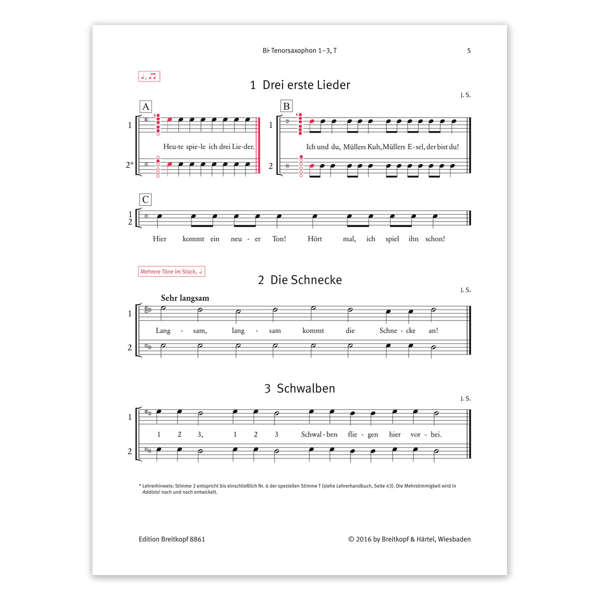 Sommerfeld, Addizio! - Tenorsaxophon View 2